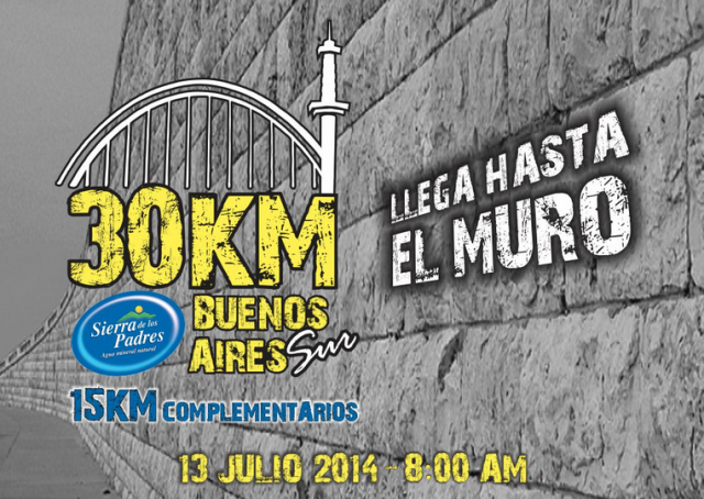 30KM Buenos Aires, el 13 de Julio  a las 8 de la mañana