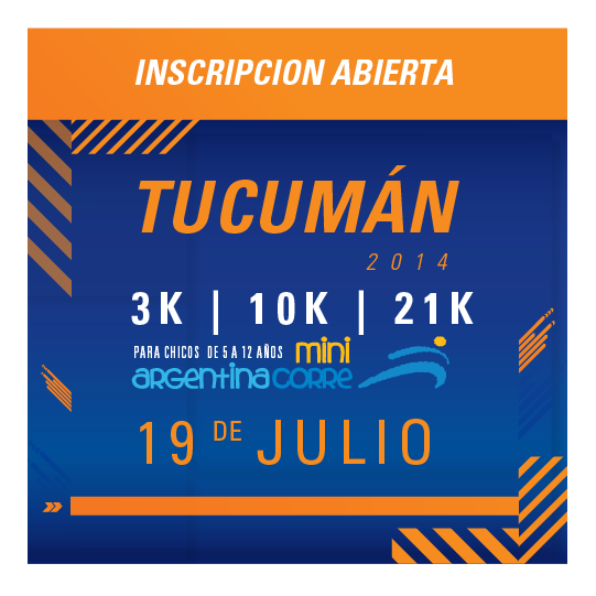 Argentina Corre, en Tucumán  el 19 de Julio en Run Fun
