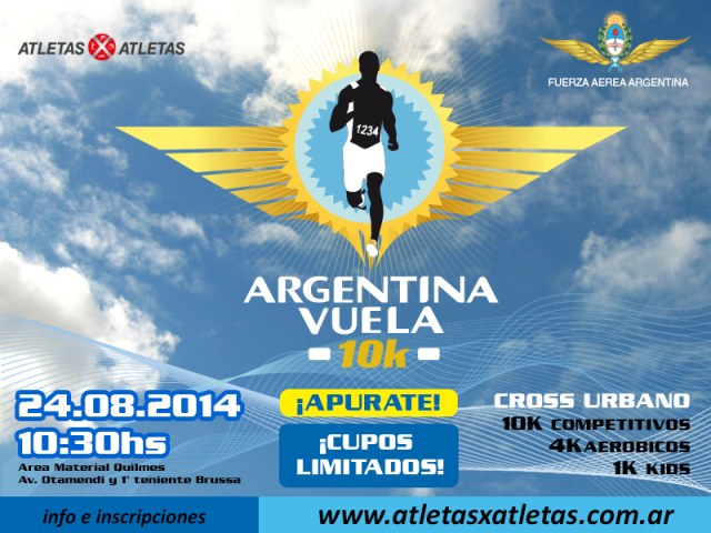 Argentina Vuela, Carrera de 10K en Quilmes