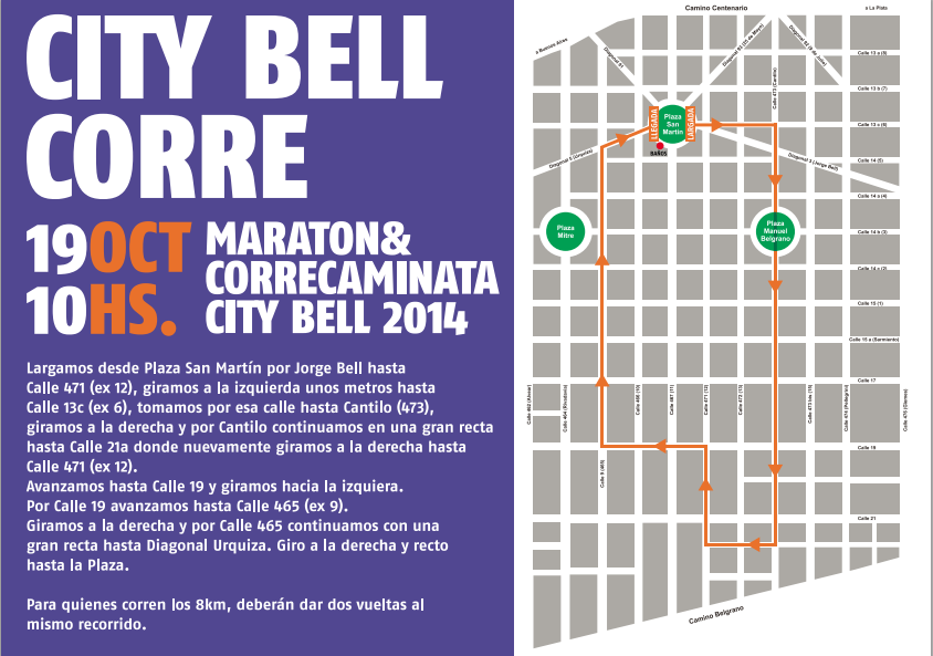 City Bell 2014 - Recorrido