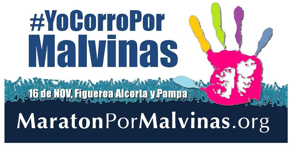 Maratón "Malvinas, corazón de mi país", el 16 de Noviembre