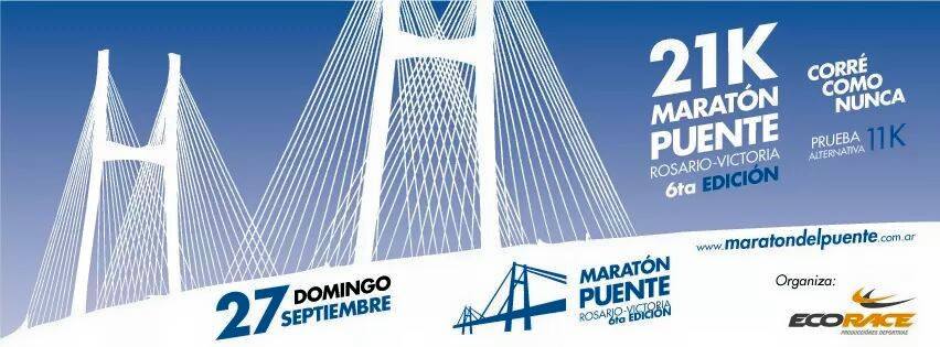 Media Maratón Puente Rosario Victoria, el 27 de Septiembre