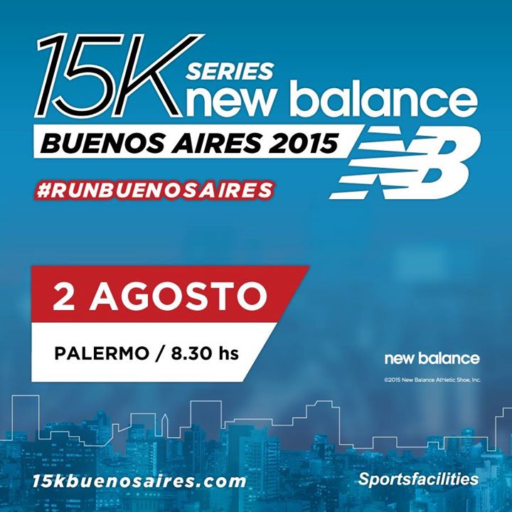 15K New Balance 2015, el 2 de Agosto en Palermo