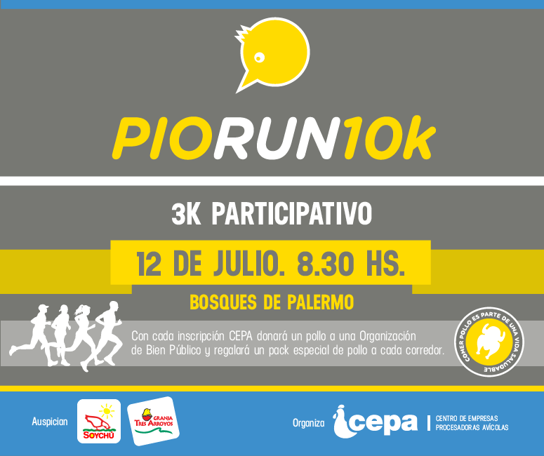Pio Run, el 12 de Julio en Palermo