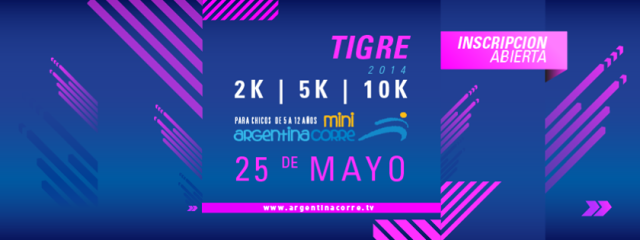 Argentina Corre en Tigre, el 25 de Mayo