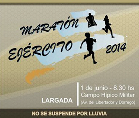 Maratón del Ejercito Argentino 1ero de Junio 2014
