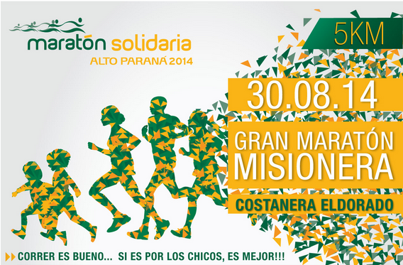 Maratón Solidaria Alto Paraná 2014 el 30 de Agosto