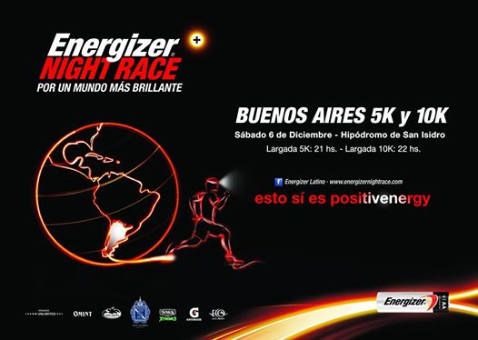 Energizer Night Race el 6 de Diciembre en Buenos Aires 